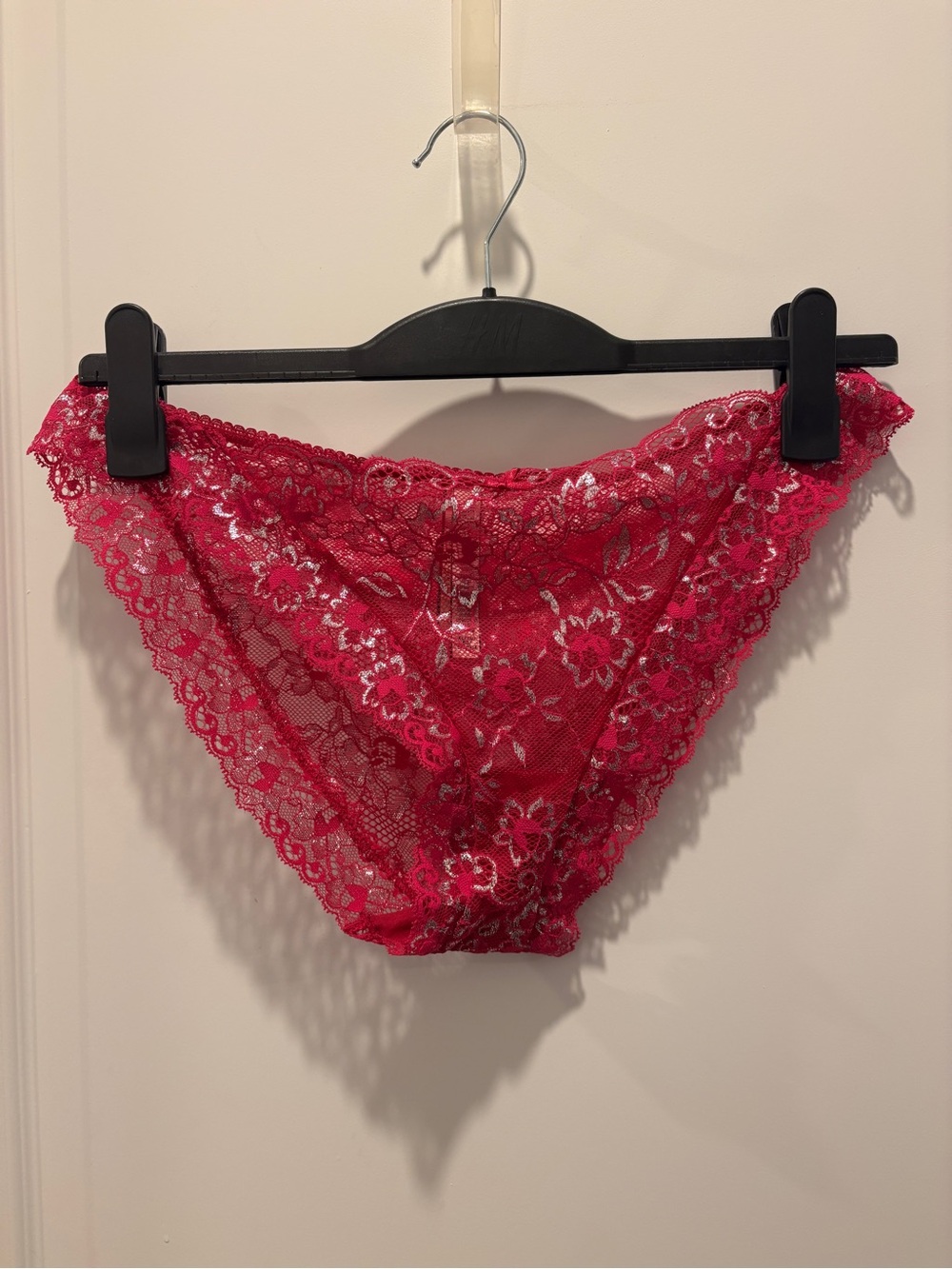 2 Pair Victoria Secret’s Lace Panty - Hot Pink & Electric Blue